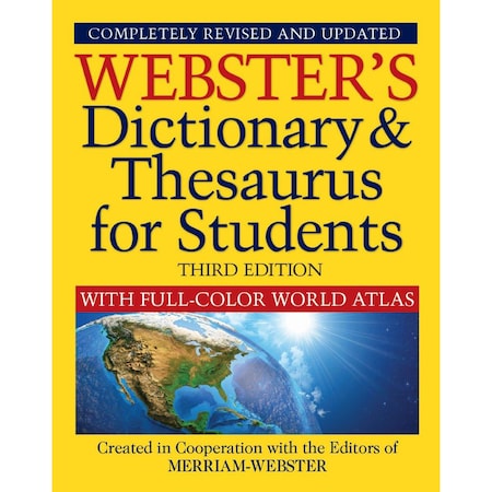 Merriam-Webster Dictionary + Thesaurus with Full Color World Atlas, Third Edition FSP9781596951785